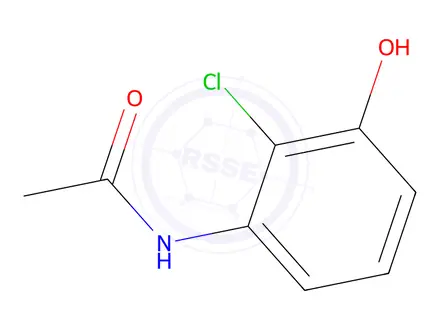 Chemical structure of Acetamide, N-(2-chloro-3-hydroxyphenyl)-