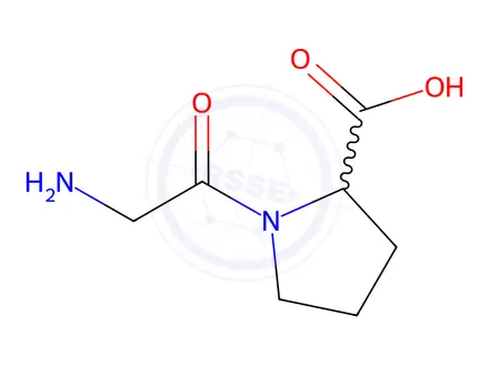Chemical structure of Glycylproline