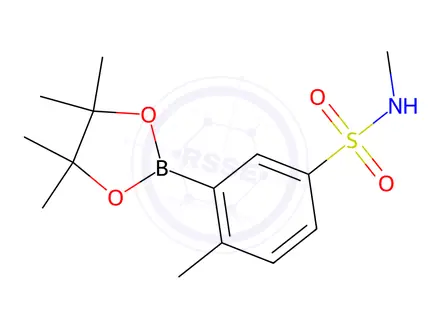 Chemical structure of N,4-Dimethyl-3-(tetramethyl-1,3,2-dioxaborolan-2-yl)benzenesulfonamide
