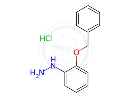 Chemical structure of (2-Benzyloxy-phenyl)-hydrazine, hydrochloride