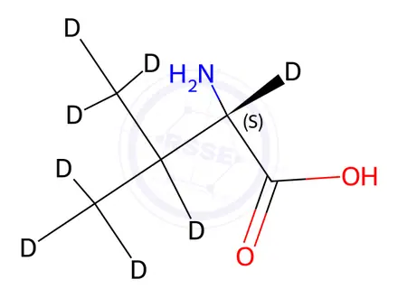 Chemical structure of L-Valine-[D8]