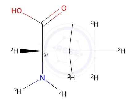 Chemical structure of Valine-d7