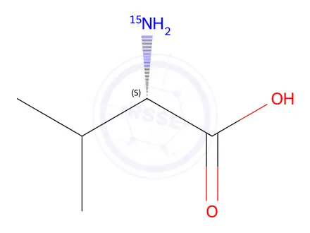 Chemical structure of L-Valine-15N