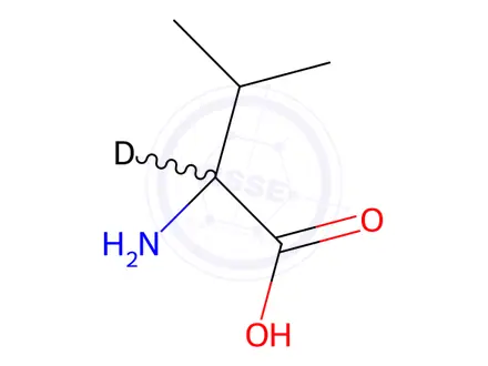 Chemical structure of Valine-2-d