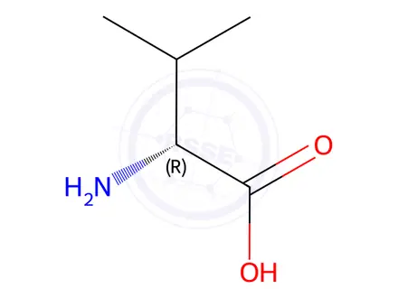 Chemical structure of D-Valine