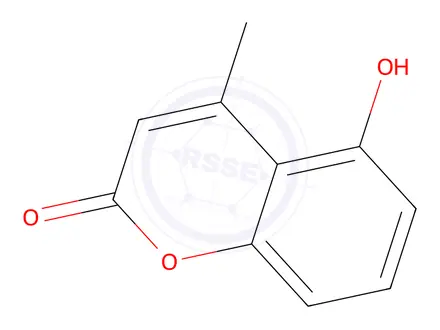 Chemical structure of 5-hydroxy-4-methyl-chromen-2-one
