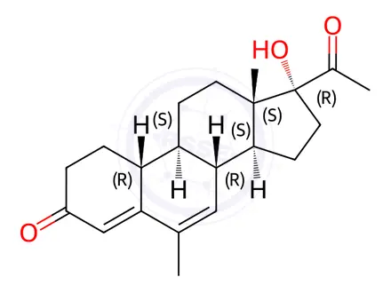 Chemical structure of Nomegestrol (Nomegestrol Acetate EP Impurity B)