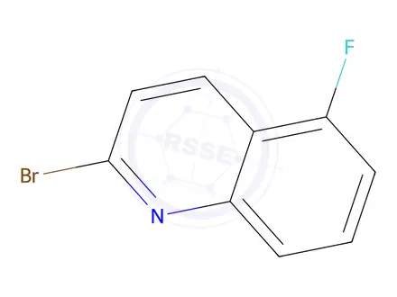 Chemical structure of 2-Bromo-5-fluoro-quinoline