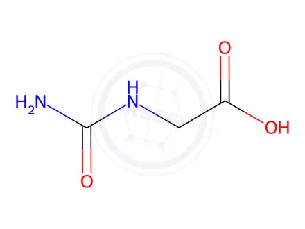 Chemical structure of N-Carboxymethylurea (Hydantoic Acid)