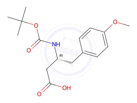 Chemical structure of (Tert-Butoxy)Carbonyl (R)-3-Amino-4-(4-methoxy-phenyl)-butyric acid