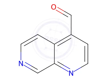 Chemical structure of 1,7-naphthyridine-4-carbaldehyde