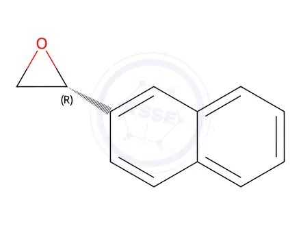 Chemical structure of Oxirane, 2-(2-naphthalenyl)-, (2R)-