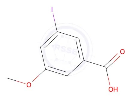 Chemical structure of 3-Iodo-5-Methoxybenzoic Acid