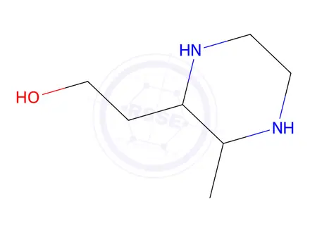 Chemical structure of 2-(3-Methylpiperazin-2-yl)ethan-1-ol