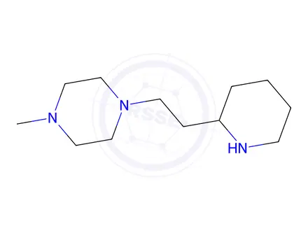 Chemical structure of 1-methyl-4-(2-(piperidin-2-yl)ethyl)piperazine