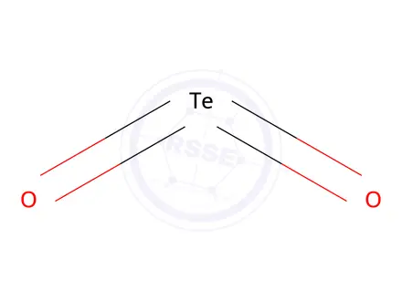 Chemical structure of Tellurium Dioxide ultrapure