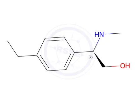 Chemical structure of (R)-2-(4-ethylphenyl)-2-(methylamino)ethan-1-ol