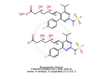 Chemical structure of Rosuvastatin Calcium