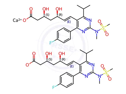 Chemical structure of Rosuvastatin EP Impurity G(Calcium salt)