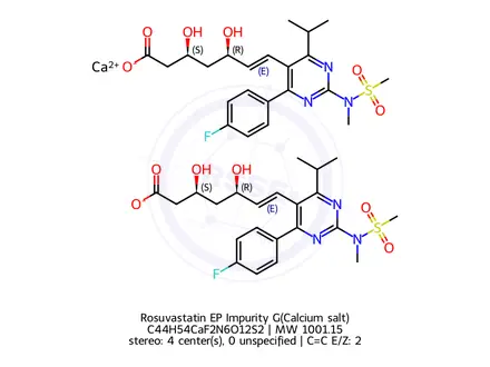 Chemical structure of Rosuvastatin EP Impurity G(Calcium salt)