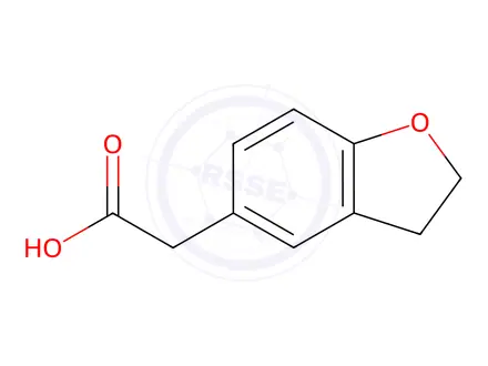 Chemical structure of 2,3-dihydrobenzofuran-5-acetic acid