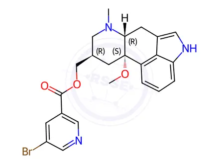 Chemical structure of Nicergoline Impurity B