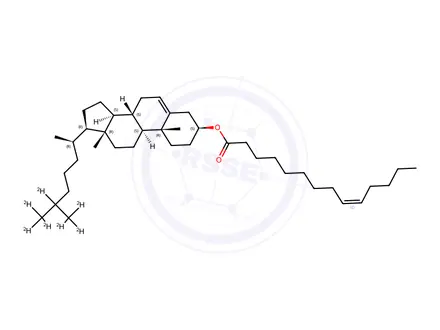 Chemical structure of 14:1 cholesteryl-d7 ester