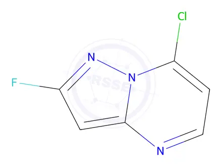 Chemical structure of 7-Chloro-2-fluoropyrazolo[1,5-a]pyrimidine