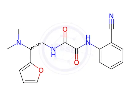 Chemical structure of N1-(2-Cyanophenyl)-N2-(2-(dimethylamino)-2-(furan-2-yl)ethyl)oxalamide