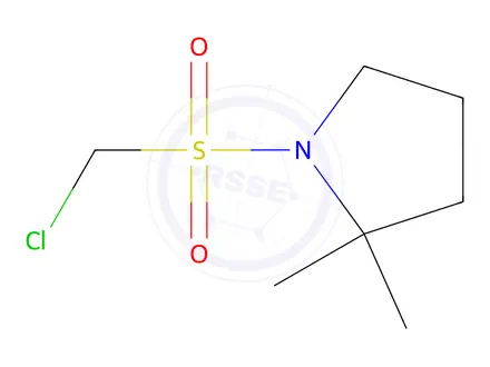 Chemical structure of 1-((Chloromethyl)sulfonyl)-2,2-dimethylpyrrolidine