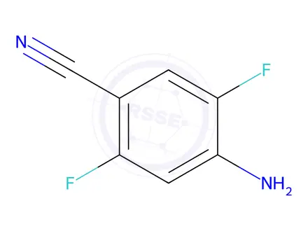 Chemical structure of 4-Amino-2,5-difluorobenzonitrile