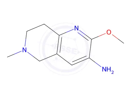 Chemical structure of 2-Methoxy-6-methyl-5,6,7,8-tetrahydro-1,6-naphthyridin-3-amine