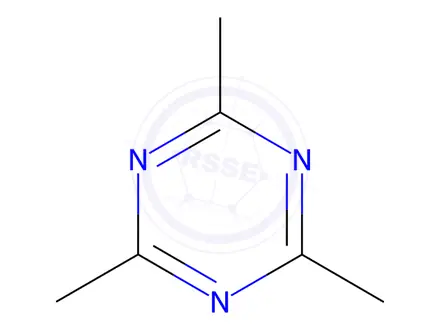 Chemical structure of 2,4,6-Trimethyl-1,3,5-triazine