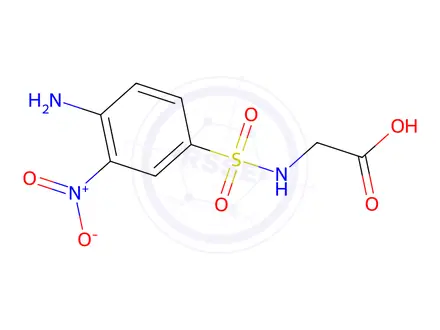Chemical structure of 2-(4-Amino-3-nitrobenzenesulfonamido)acetic acid