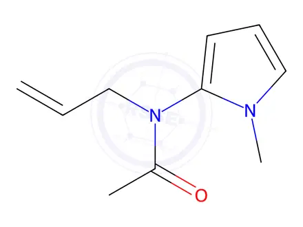 Chemical structure of N-Allyl-N-(1-methyl-1H-pyrrol-2-yl)acetamide