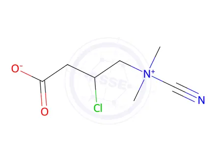 Chemical structure of 1-Propanaminium, 3-chloro-2-hydroxy-N,N,N-trimethyl-, chloride, (2S)-, compd. with (1R)-[1,1′-binaphthalene]-2,2′-diol