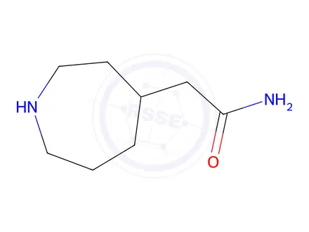 Chemical structure of 2-(Azepan-4-yl)acetamide