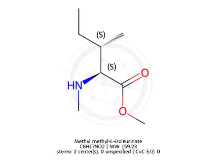 Chemical structure of Methyl methyl-L-isoleucinate