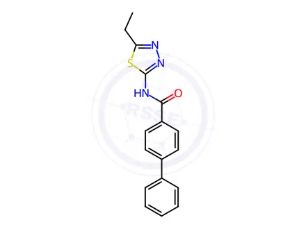 Chemical structure of N-(5-Ethyl-1,3,4-thiadiazol-2-yl)-[1,1'-biphenyl]-4-carboxamide
