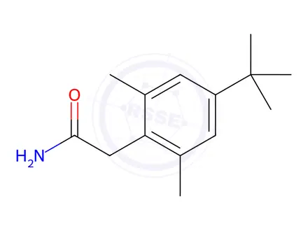 Chemical structure of 2-(4-(tert-Butyl)-2,6-dimethylphenyl)acetamide