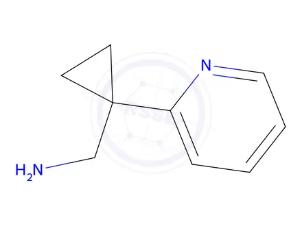 Chemical structure of [1-(pyridin-2-yl)cyclopropyl]methanamine