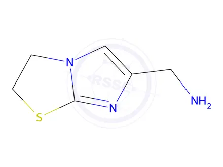 Chemical structure of (2,3-Dihydroimidazo[2,1-b]thiazol-6-yl)methanamine Dihydrochloride