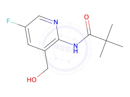 Chemical structure of N-(5-Fluoro-3-(hydroxymethyl)pyridin-2-yl)pivalamide