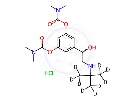 Chemical structure of Bambuterol-D9 hydrochloride