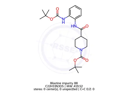 Chemical structure of Bilastine Impurity 188