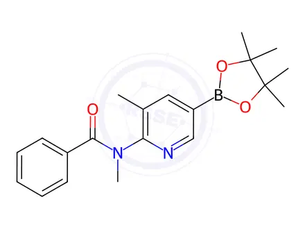 Chemical structure of N-methyl-N-(3-methyl-5-(4,4,5,5-tetramethyl-1,3,2-dioxaborolan-2-yl)pyridin-2-yl)benzamide