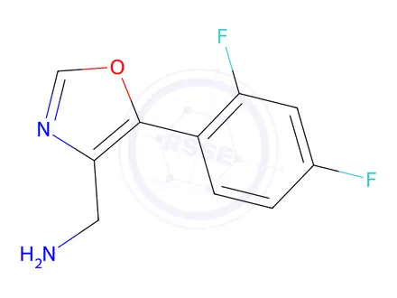 Chemical structure of (5-(2,4-Difluorophenyl)oxazol-4-yl)methanamine