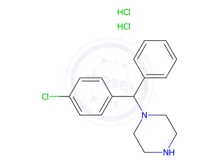 Chemical structure of Hydroxyzine Hydrochloride-Impurity A (Dihydrochloride Salt)
