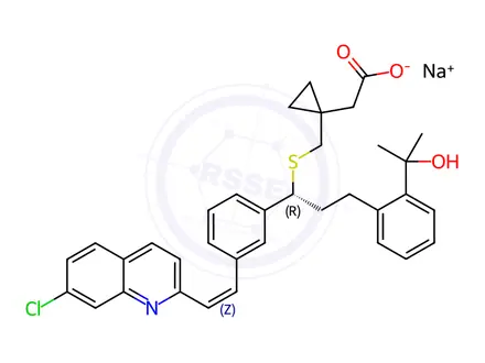 Chemical structure of Montelukast Sodium EP Impurity G