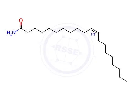 Chemical structure of Cis-11-Eicosenamide